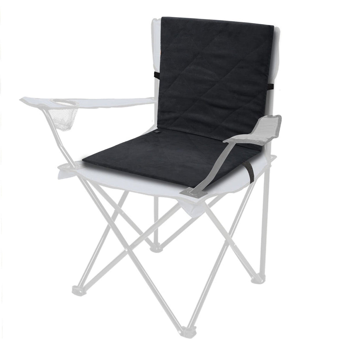 LITEGUEST Heated Outdoor Seat Cushion with Backrest – Warm for Camping