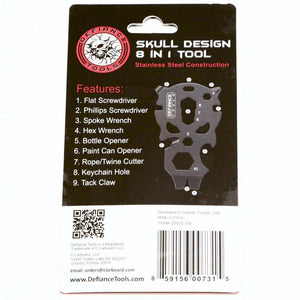 Defiance Tools Skull Design 8 in 1 Tool